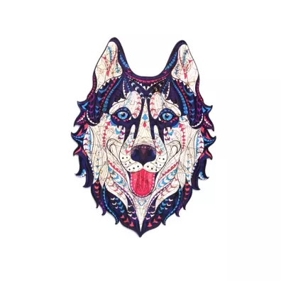 Puzzle drewniane eko 123 el. �nie�ny husky A3 Maksik