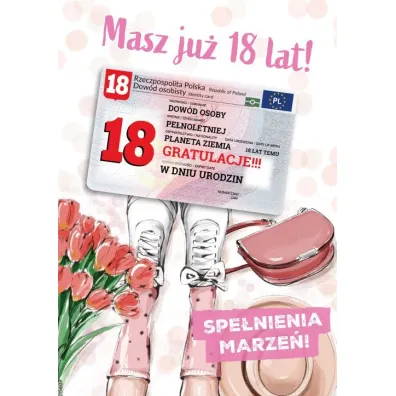 Armin Style KARNET URODZINY 18 B6 Z KOP AS GIFT M-176 FOL