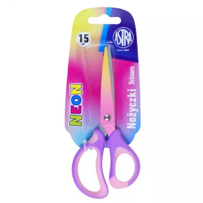No�yczki szkolne ergonomiczne Astrakids Neon 15cm