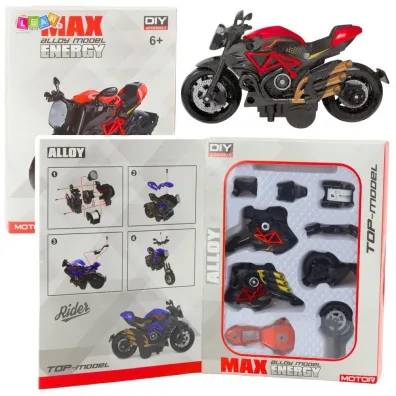 Motocykl do skr�cania metalowy 1:14 LeanToys