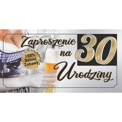 AbCard Zaproszenie Urodziny Z88 10 szt.