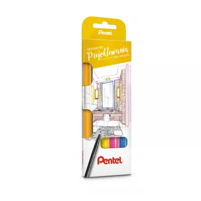 Pentel Zestaw pisak�w do projektowania S520-ST4ABCDPL 4 kolory