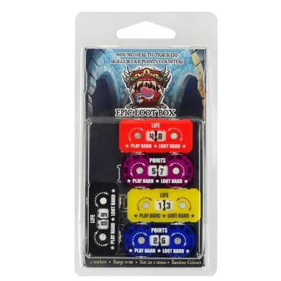 Trackers Counters Range 0-9 20mm Random Colours Epic Loot Box
