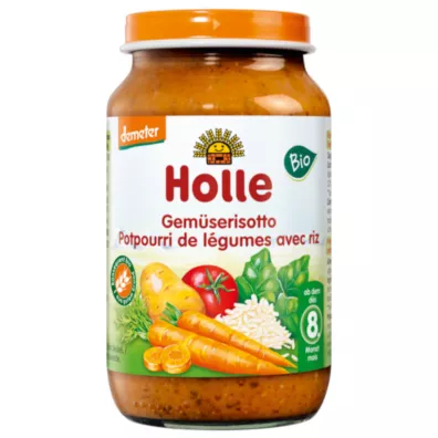 Holle Obiadek Risotto warzywne po 8 miesicu 220 g Bio