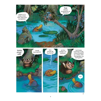 M�j pierwszy komiks 5+ Dziobak Toto i drapie�niki. Dziobak Toto. Tom 3