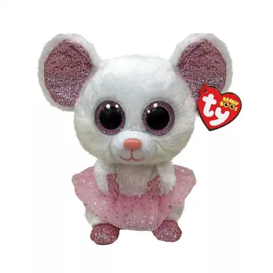 Beanie Boos Nina - Biaa ballerina mysz 24cm Ty