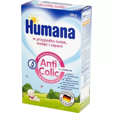 Humana Anticolic Mleko pocz�tkowe od urodzenia w przypadku kolek wzd�� i zapar� 300 g