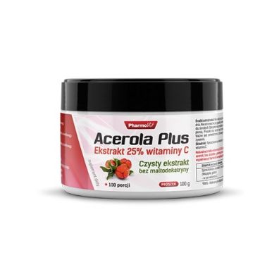 Pharmovit Acerola Plus Ekstrakt 25% witaminy C proszek - suplement diety 100 g