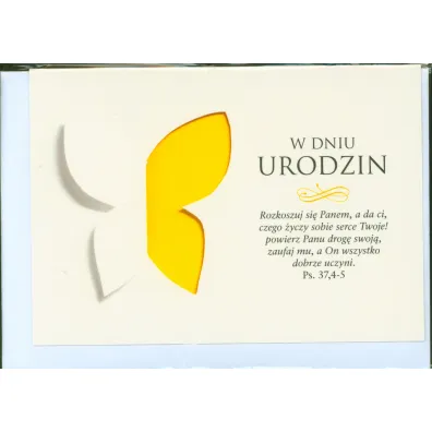 Bogulandia Kartka okoliczno�ciowa W dniu urodzin rozkoszuj si� Panem PS. 37,4-5 - Edyta Bogulak