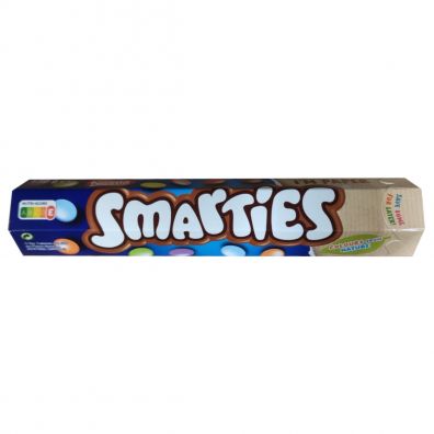 Smarties Mleczna czekolada w chrupiących cukrowych skorupkach Giant tube 130 g