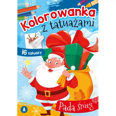 Kolorowanka z tatuaami. Pada nieg