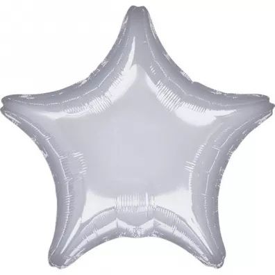 Amscan Balon foliowy metalik srebrny gwiazda luzem 48cm