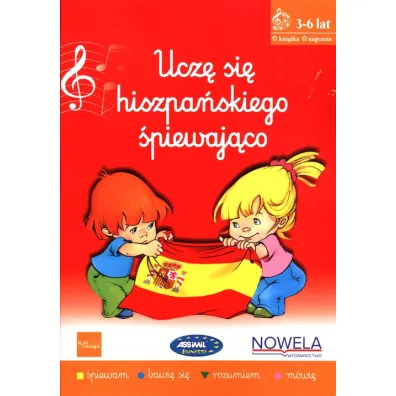 Audiobook Ucz� si� hiszpa�skiego �piewaj�co ksi��ka z piosenkami 3-6 lat + audio online CD