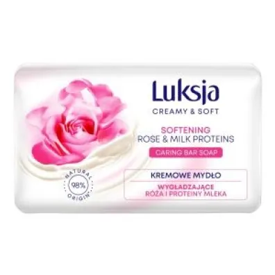 Luksja Creamy & Soft Kremowe myd�o wyg�adzaj�ce r�a i proteiny mleka 90 g
