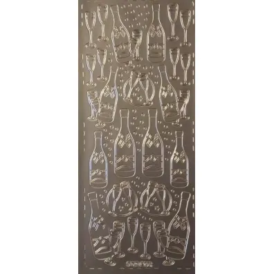 Galeria Hobby Stiker a�urowy srebrny