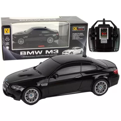 BMW M3 zdalnie sterowane 1:28 czarne Leantoys