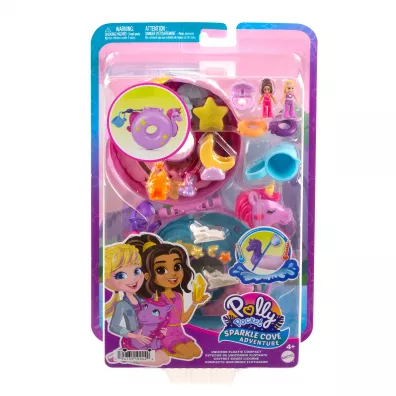Polly Pocket Basen jednoroca Zestaw kompaktowy HKV34 Mattel