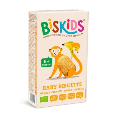 Biskids Ciasteczka bananowe od 6 miesi�ca 120 g Bio