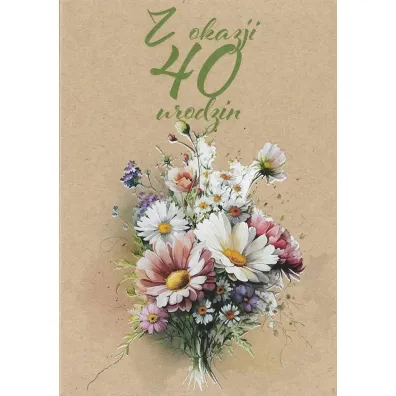 Trend Kartka okoliczno�ciowa Urodziny 40