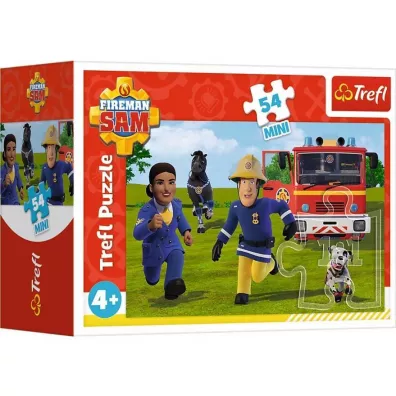 Puzzle mini 54 el. Stra�ak Sam w gotowo�ci 3 Trefl