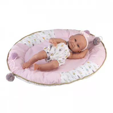 Lalka winylowa bobas Nica w kokoniku 40cm Llorens