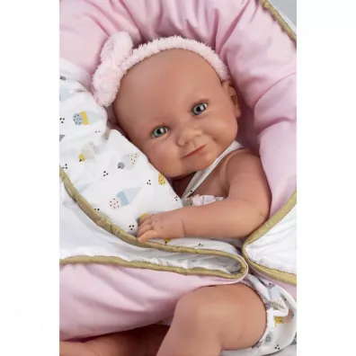 Lalka winylowa bobas Nica w kokoniku 40cm Llorens