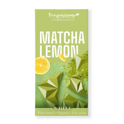 Benjamissimo Tabliczka kakaowa herbata matcha - cytryna 60 g Bio
