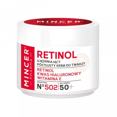 Mincer Pharma Retinol 50+ krem p�t�usty uj�drniaj�cy do twarzy 502 50 ml