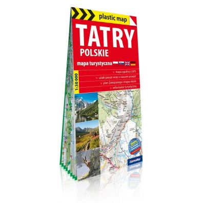Plastic map Tatry Polskie 1: 30 000 mapa tur.