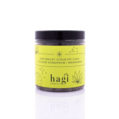 Hagi Cosmetics Naturalny scrub do ciaa z olejem konopnym i makadamia 300 g