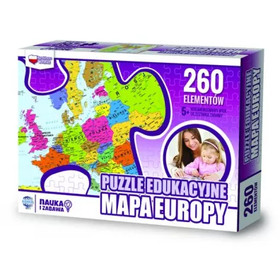 Puzzle 260 el. Mapa Europy Zachem