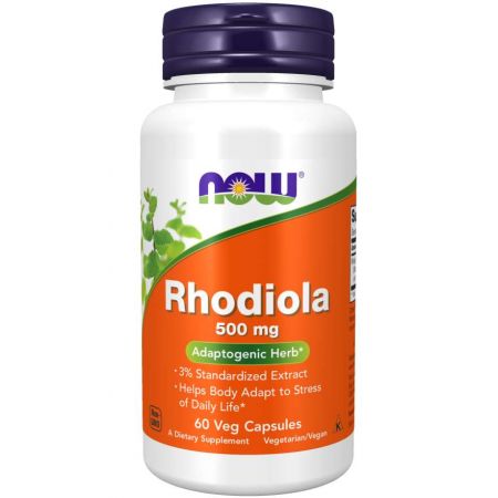 Now Foods Rhodiola Reniec grski 500 mg Suplement diety 60 kaps.
