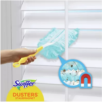 Swiffer Duster Kit miote�ka do kurzu r�czka + 4 wk�ady