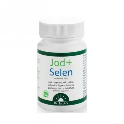 Dr Jacob`s Jod + Selen Suplement diety 90 kaps.