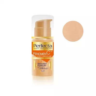 Perfecta Make-Up Fenomen C matuj�cy podk�ad kryj�cy + komplex C Nude 30 ml