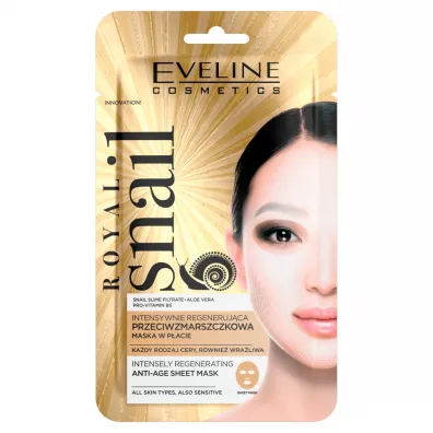 Eveline Cosmetics Royal Snail intensywnie regeneruj�ca przeciwzmarszczkowa maska w p�achcie