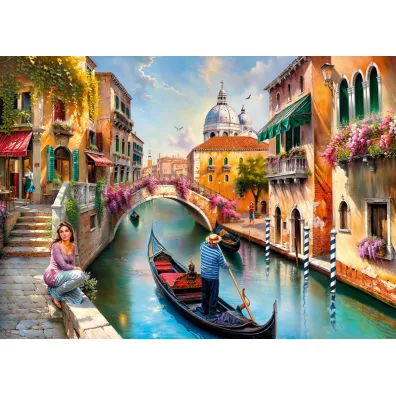 Puzzle 1000 el. Summer in Venice CherryPazzi