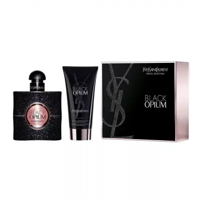 Yves Saint Laurent Black Opium Pour Femme zestaw dla kobiet woda perfumowana spray + balsam do cia�a 50 ml + 50 ml