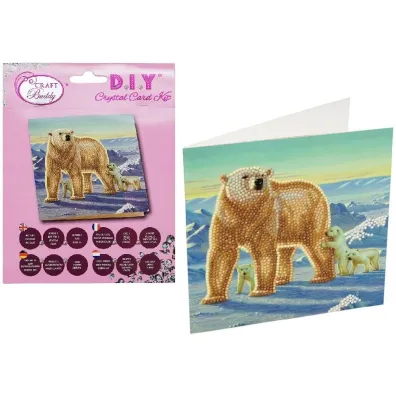 Diamentowa mozika Rodzina polarna 18x18cm Pro Kids