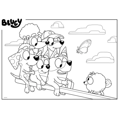 Puzzle dwustronne eko 60 el. Bluey Lisciani