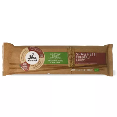 Alce Nero Makaron z paskurki razowy spaghetti 500 g Bio