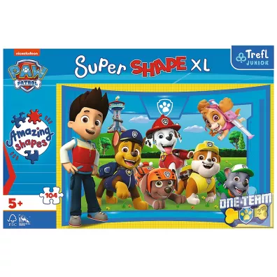 Puzzle Super Shape XL 104 el. Psi przyjaciele Trefl