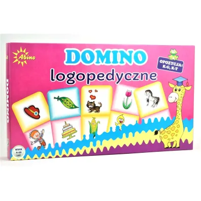 Domino logopedyczne  J-R,  R-L Abino