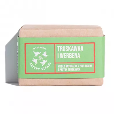Mydlarnia 4 Szpaki Naturalne mydo peelingujce Truskawka i Werbena 110 g