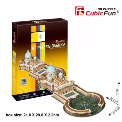 Puzzle 3D St. Peters Basilica 68 Cubic Fun