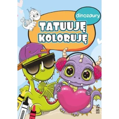 Dinozaury. Tatuuj� - koloruj�