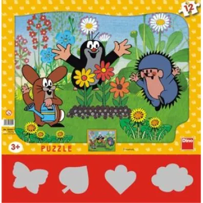 Puzzle 12 el. Krecik ogrodnik Dino Toys