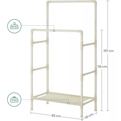 Songmics Stojcy wieszak na ubrania 83 cm