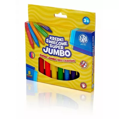 Astra Kredki wiecowe Jumbo 8 szt.