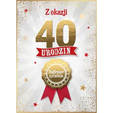 Armin Style KARNET URODZINY 40 B6 Z KOP AS GM-1292 FOL